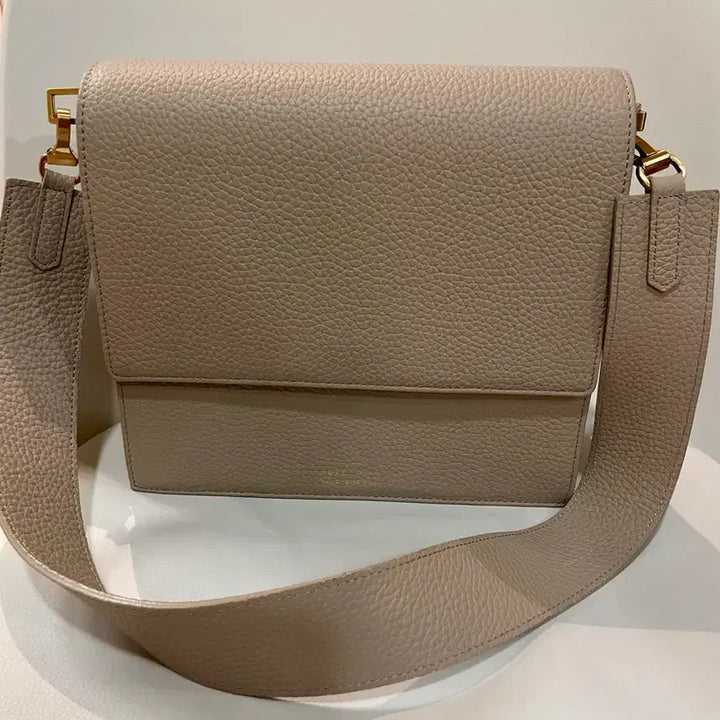 [BUNJANG] Hoze Genuine Leather Shoulder Bag Grey / 호제 소가죽 숄더백 가방 베이지