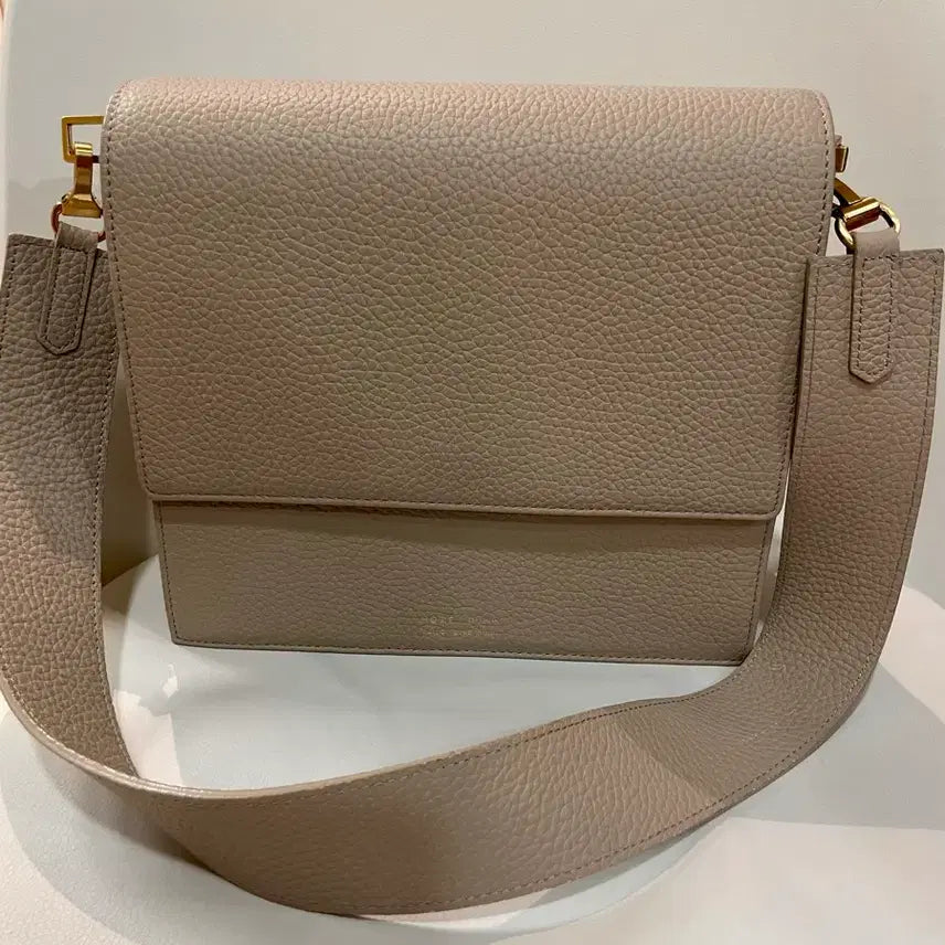 [BUNJANG] Hoze Genuine Leather Shoulder Bag Grey / 호제 소가죽 숄더백 가방 베이지