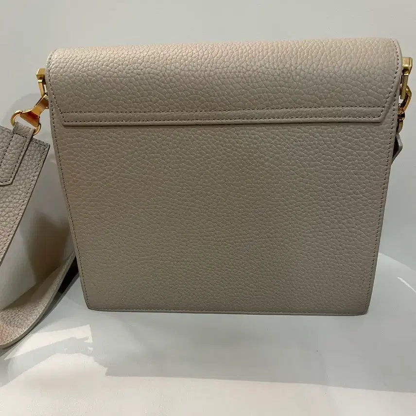 [BUNJANG] Hoze Genuine Leather Shoulder Bag Grey / 호제 소가죽 숄더백 가방 베이지
