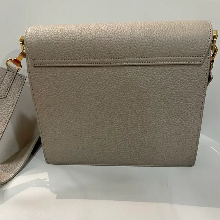 [BUNJANG] Hoze Genuine Leather Shoulder Bag Grey / 호제 소가죽 숄더백 가방 베이지