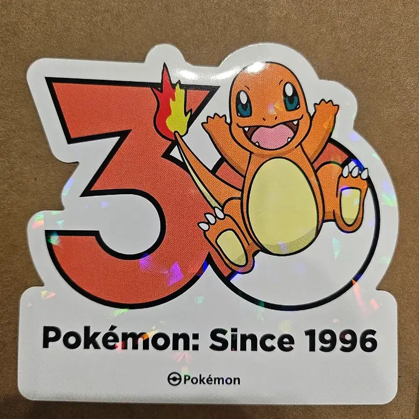 [BUNJANG] Pokemon 30th Anniversary Pyraomnd Sticker / 포켓몬30주년 랜덤 스티커 파이리