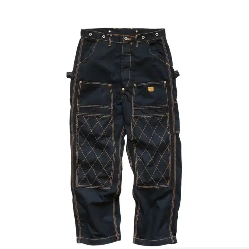 [BUNJANG] Kapital "Sin" Canvas Lumber Pants - Black, Size 3 / 캐피탈 씬 캔버스 럼버 팬츠 블랙색상 새상품