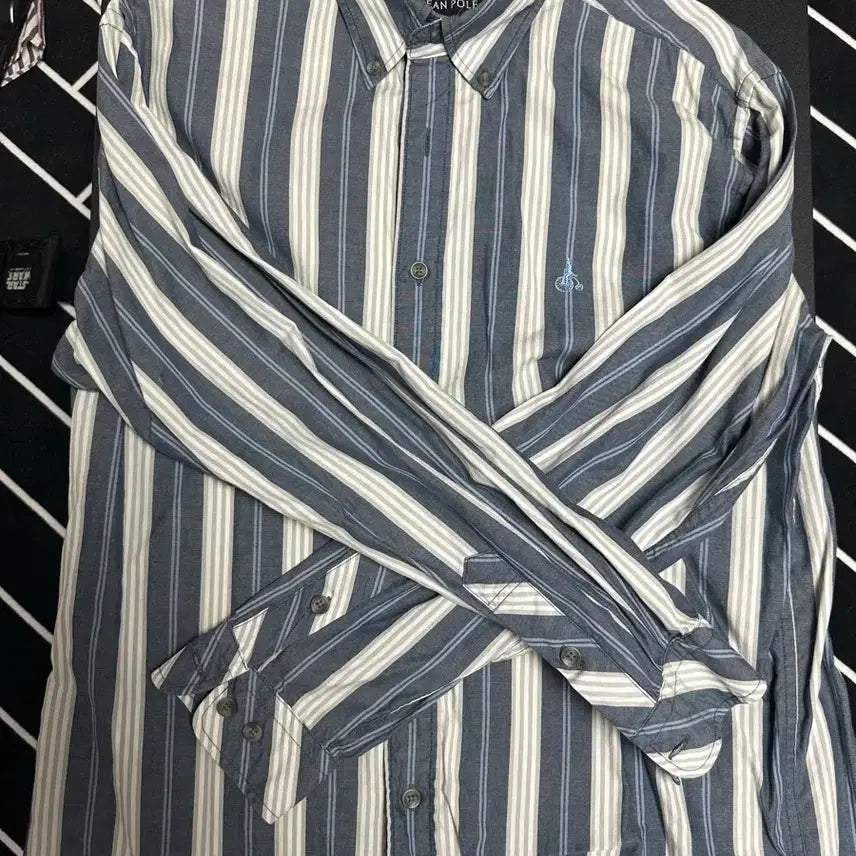 [BUNJANG] Beanpole Striped Casual Shirt / 빈폴 셔츠