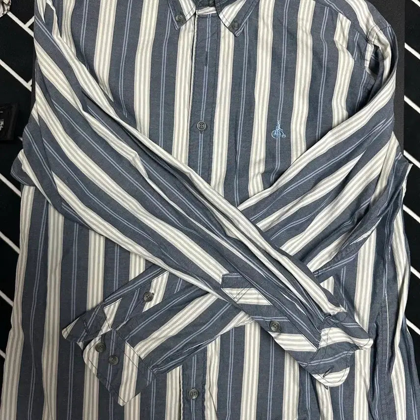 [BUNJANG] Beanpole Striped Casual Shirt / 빈폴 셔츠