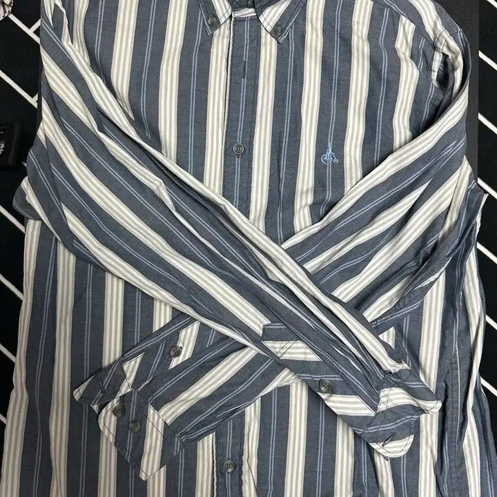 [BUNJANG] Beanpole Striped Casual Shirt / 빈폴 셔츠