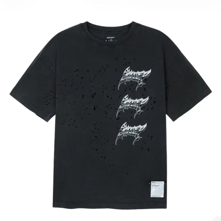 [BUNJANG] Satisfy Mostech T-Shirt Aged Black XL / 새티스파이 모스테크 티셔츠 에이지드블랙 XL