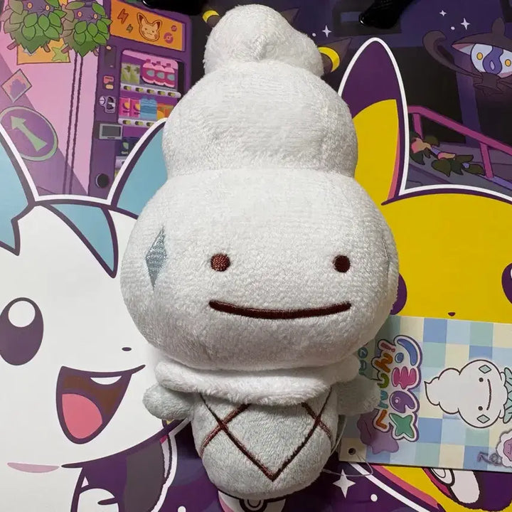 [BUNJANG] Ditto Transformation Ditto Vanillish Ditto Plush / 메타몽 놀이터 변신 메타몽 바닐프티 인형