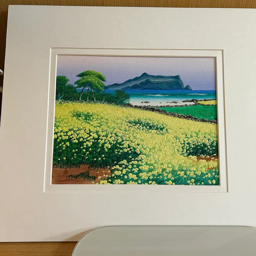 [BUNJANG] Oil Painting: Jeju Landscape (Unsigned, Undated) / 유화1점