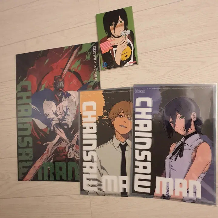 [BUNJANG] Chainsaw Man Lenticular Poster, 2 Types of Clear Files, Booklet / 체인소맨 렌티큘러 포스터 클리어파일2종 소책자