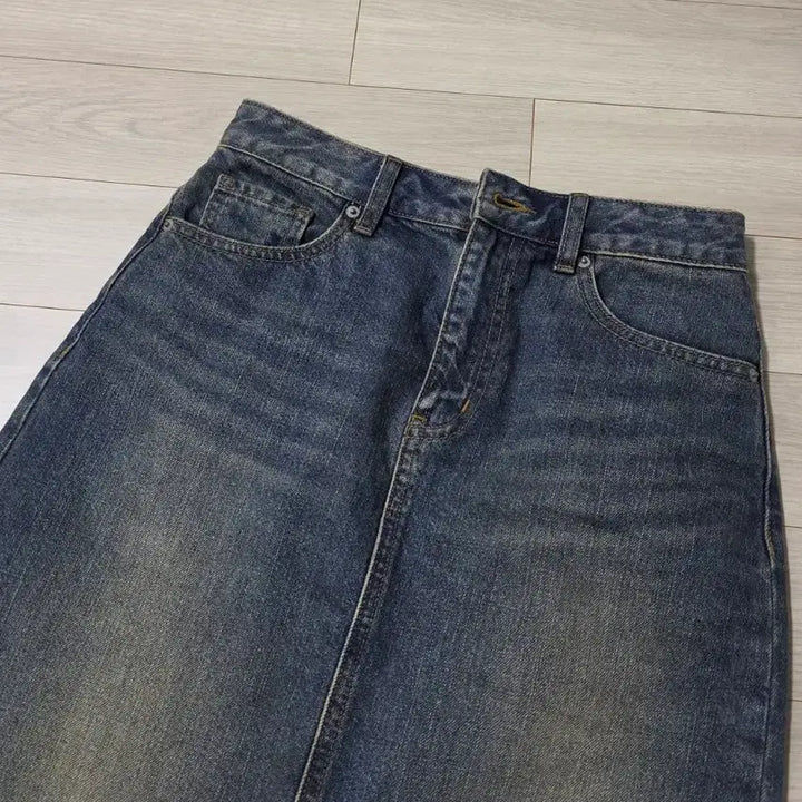 [BUNJANG] Spao Denim Long Skirt Size S / 스파오 데님 롱치마 S