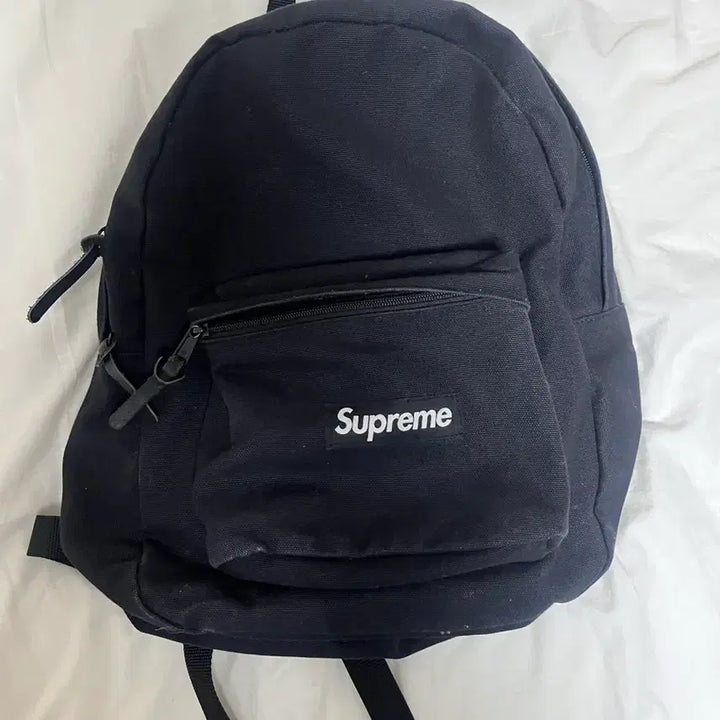 [BUNJANG] Supreme Canvas Backpack Black / 슈프림 캔버스 백팩 블랙