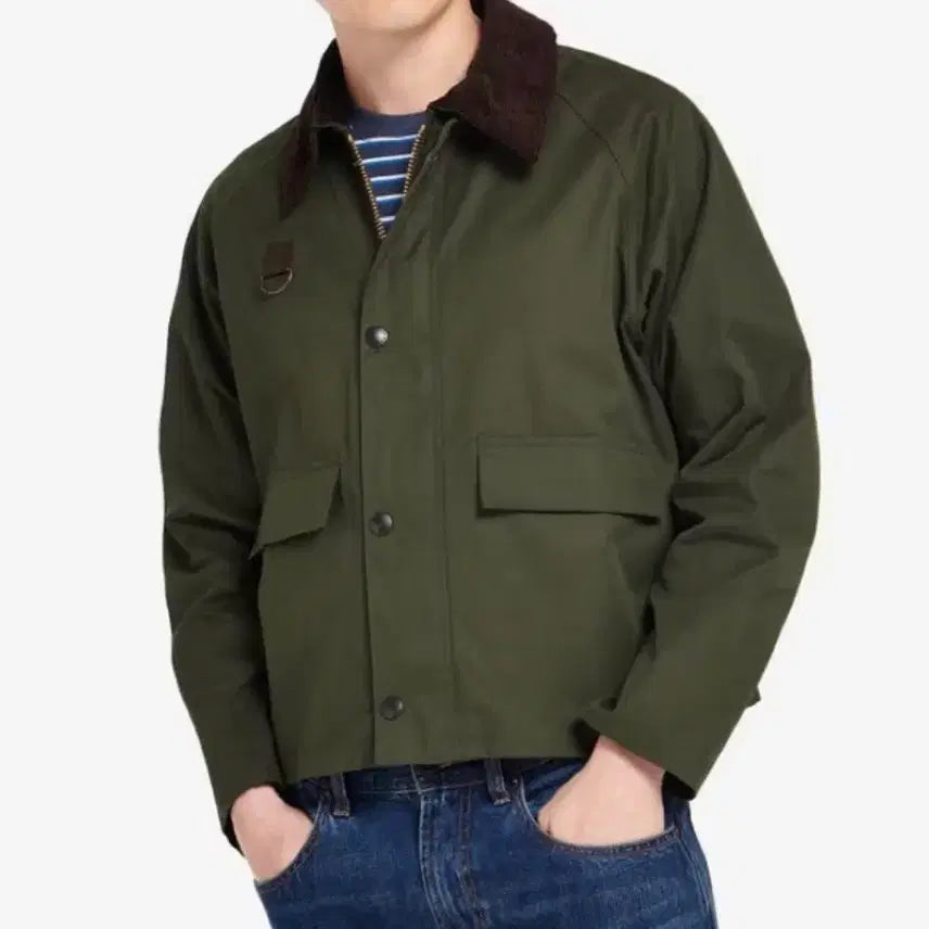 [BUNJANG] Barbour Spey Non-Wax Casual Jacket Khaki M / 바버 스페이 논왁스 카키 M사이즈 판매합니다!