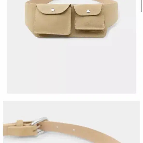 [BUNJANG] Zara 100% Leather Pocket Waist Belt 85 / *acc 자라 100% 가죽 포켓 웨이스트 벨트 85 새상품