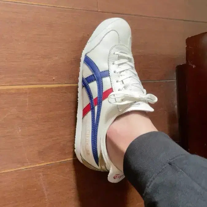 [BUNJANG] Onitsuka Tiger Mexico 66 Sneakers White/Blue/Red Size 42 / 오니츠카타이거 멕시코66 흰/파/빨 스니커즈 사이즈/42