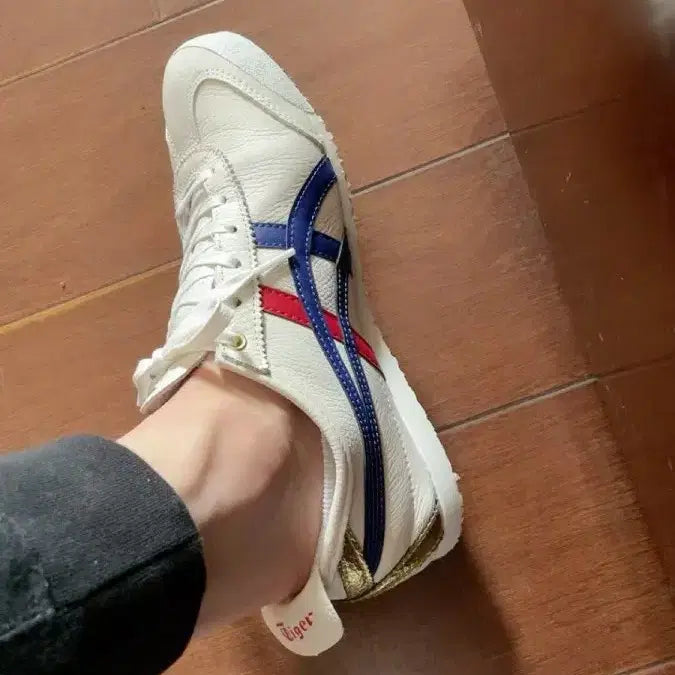 [BUNJANG] Onitsuka Tiger Mexico 66 Sneakers White/Blue/Red Size 42 / 오니츠카타이거 멕시코66 흰/파/빨 스니커즈 사이즈/42
