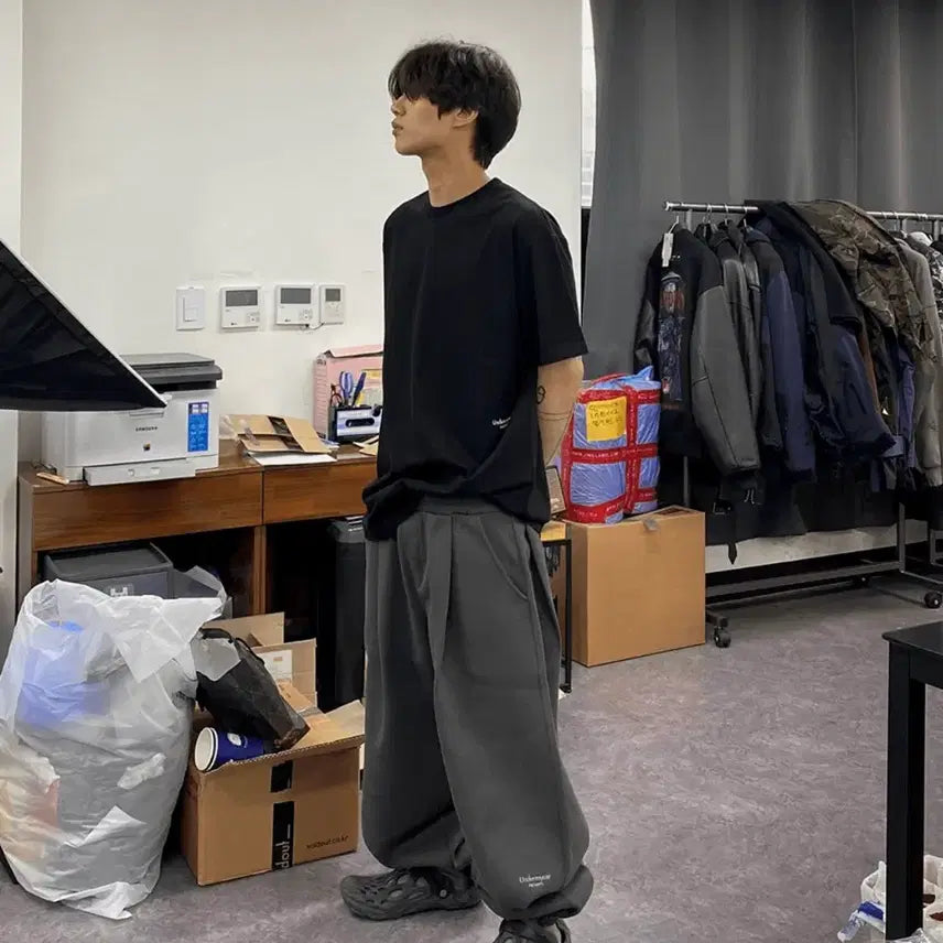 [BUNJANG] Under My Car MU.03 Sweat Jogger Olive / 언더마이카 무.03 스웻조거 올리브
