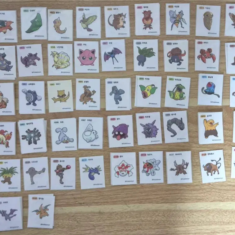 [BUNJANG] Pokemon 4-Digit Sticker Collection / 포켓몬 4자리 띠부씰 띠부실 판매합니다.