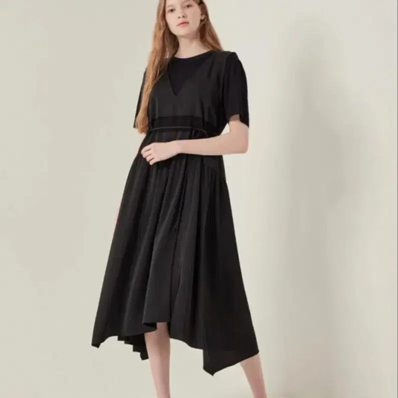 [BUNJANG] SJSJ Belted Knit Long Dress / 한섬 에스제이 sjsj 벨티드 니트 블록 원피스 66
