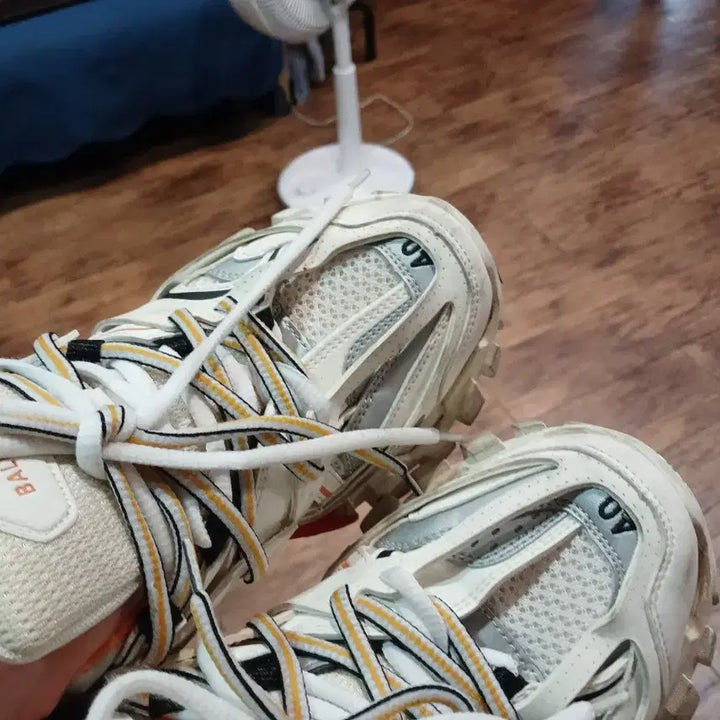 [BUNJANG] Balenciaga Track Sneakers White/Orange / 발렌시아가 트랙 화이트/오렌지 스니커즈