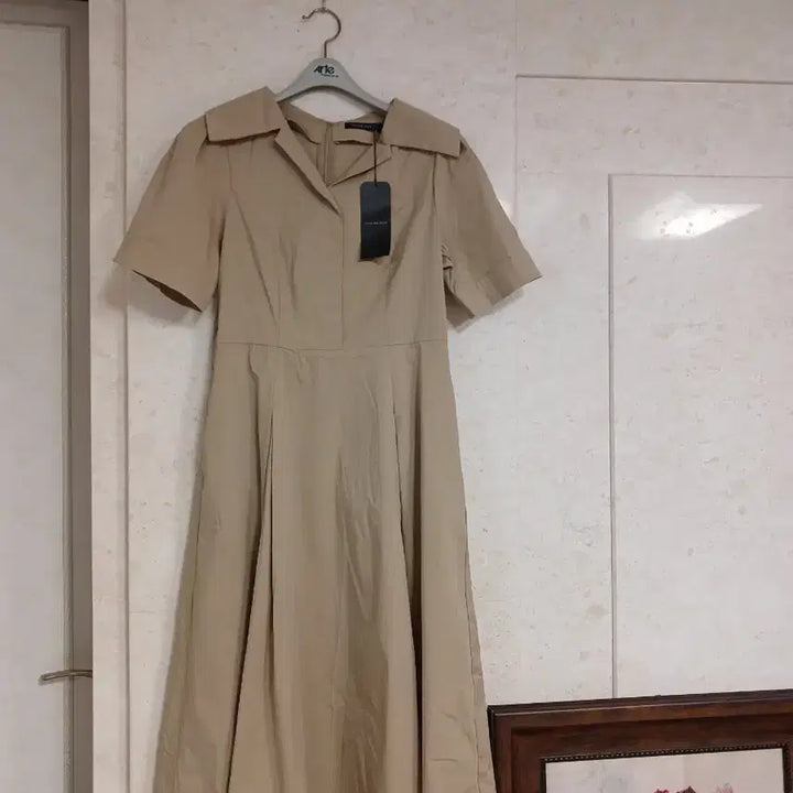 [BUNJANG] Olive des Olive Flare Long Dress Beige / 올리브데올리브 플레어 롱원피스 새 옷