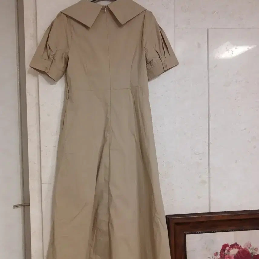 [BUNJANG] Olive des Olive Flare Long Dress Beige / 올리브데올리브 플레어 롱원피스 새 옷