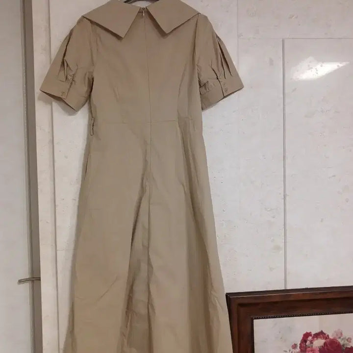 [BUNJANG] Olive des Olive Flare Long Dress Beige / 올리브데올리브 플레어 롱원피스 새 옷