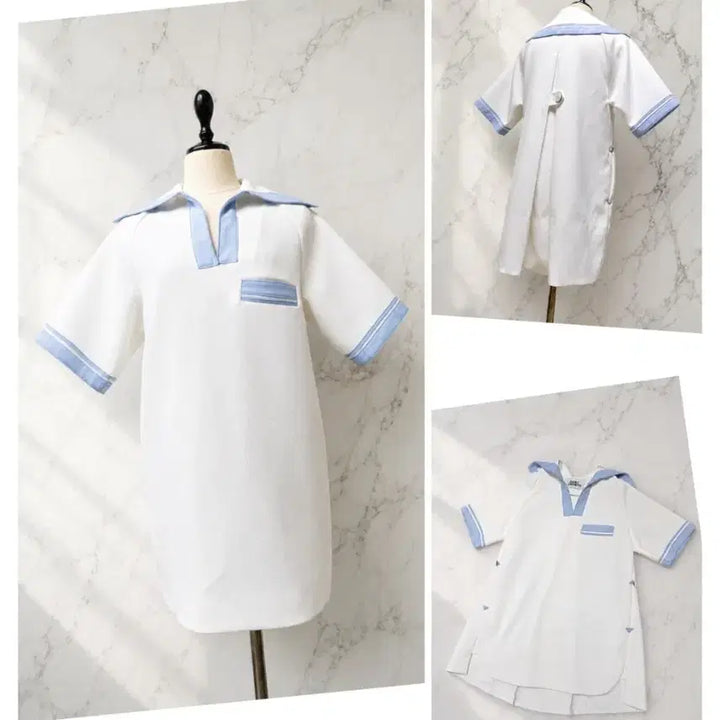 [BUNJANG] Lucky Chouette Sailor Collar Dress / (정품) 럭키슈에뜨 세일러 카라 원피스 / 36 (55)