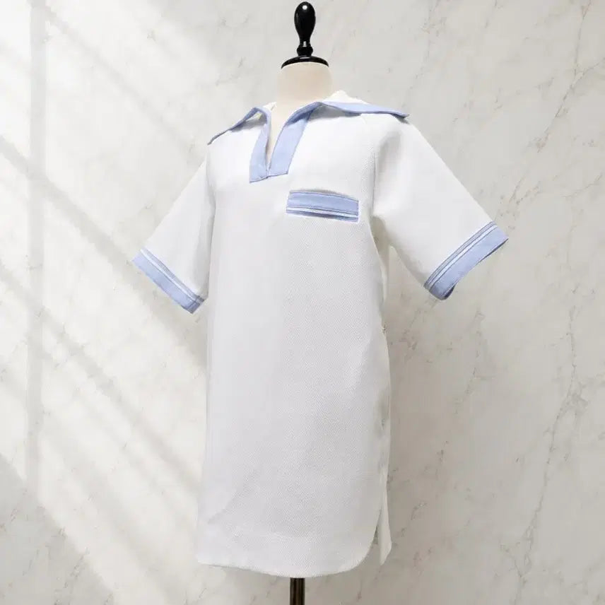[BUNJANG] Lucky Chouette Sailor Collar Dress / (정품) 럭키슈에뜨 세일러 카라 원피스 / 36 (55)