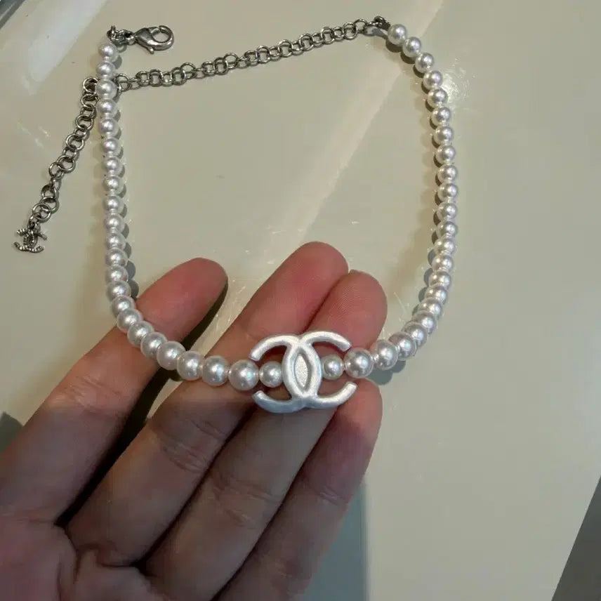 [BUNJANG] Chanel Pearl Choker Necklace / 샤넬 진주 초커 목걸이