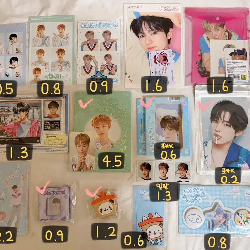 [BUNJANG] NCT WISH Yushi Wish Book Photocard Set MD Goods / 엔시티 위시 유우시 위시북 포토세트 포카 엠디 굿즈