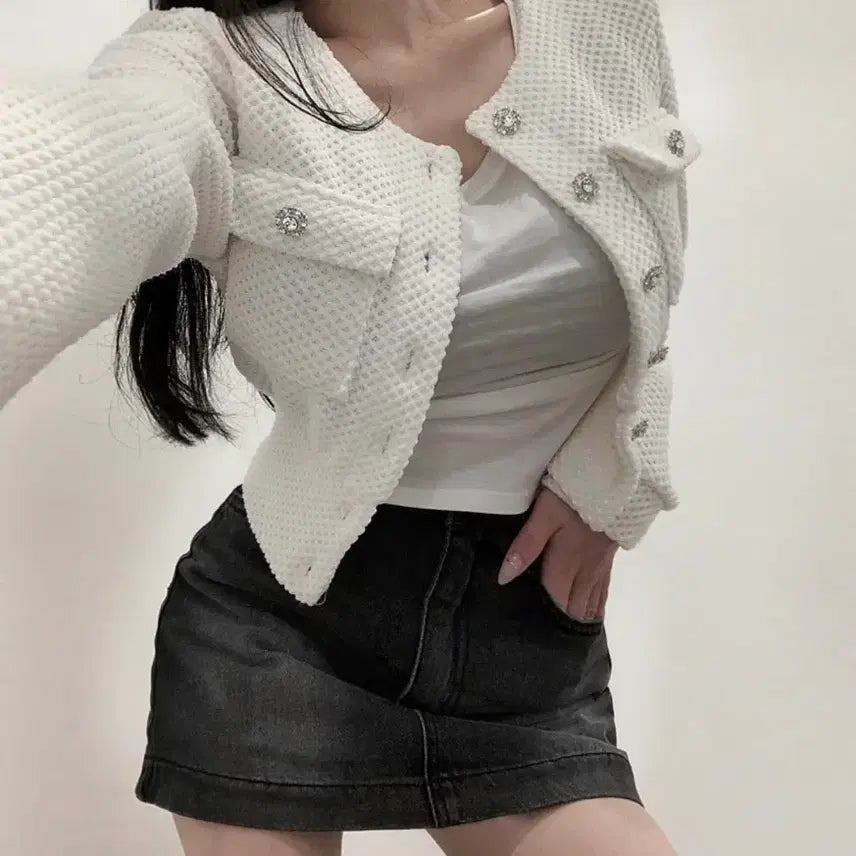 [BUNJANG] GOOZZ Open Knitting Cardigan (New) / 구즈 오픈 니팅 가디건(새상품)
