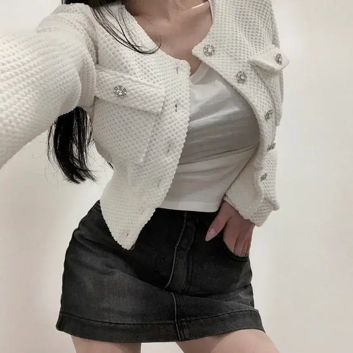 [BUNJANG] GOOZZ Open Knitting Cardigan (New) / 구즈 오픈 니팅 가디건(새상품)