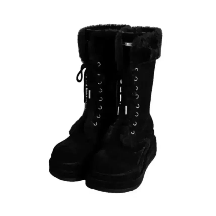[BUNJANG] Ruru Seoul Angel Fur Boots Midi / 루루서울 엔젤 퍼부츠 미디 235