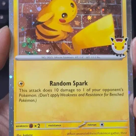 [BUNJANG] Pokemon Card 30th Anniversary Pikachu Promo (Grade B) / (B급)포켓몬카드 30주년 피카츄 3번
