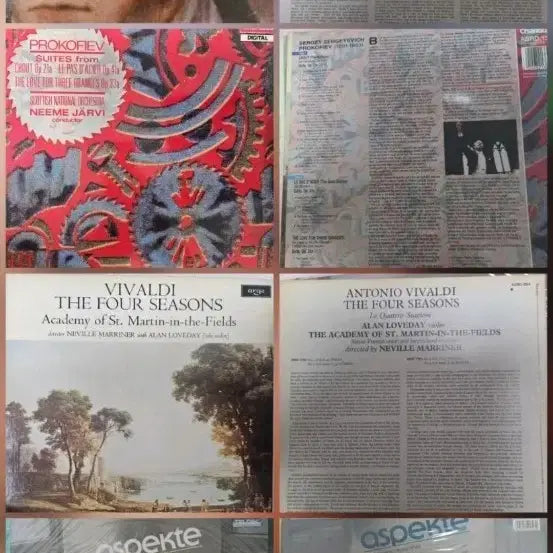 [BUNJANG] Classical LP Records Collection (Beethoven, Vivaldi, etc.) / 클래식 LP 4장 음반 모음 (베토벤/비발디 외)