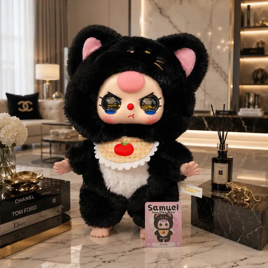 [BUNJANG] Bearbrick Custom 400% Cat Ggonggo / 베이비쓰리 커스텀 400% 고양이 깜고