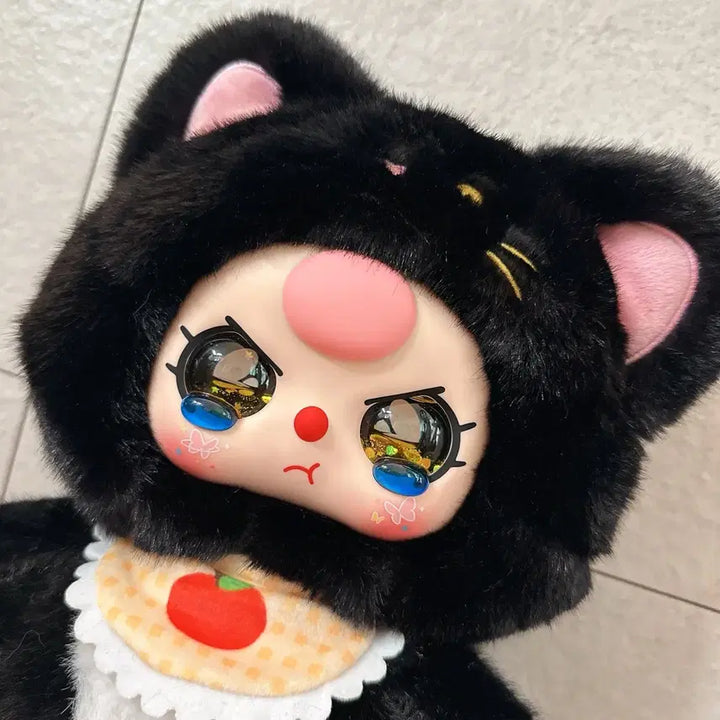[BUNJANG] Bearbrick Custom 400% Cat Ggonggo / 베이비쓰리 커스텀 400% 고양이 깜고