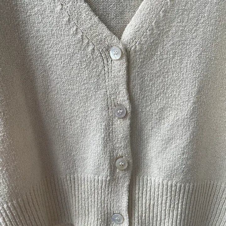 [BUNJANG] Vegetable Short-Sleeve Knit Cardigan / [새상품]베지터블 vegetable 반팔 니트가디건