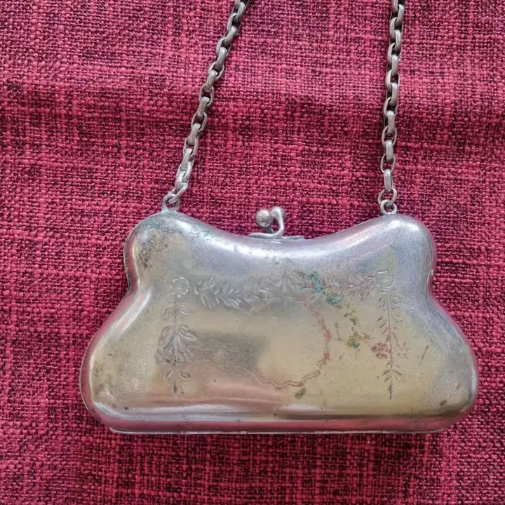 [BUNJANG] Antique Silver Plate Coin Purse / [할인상품]앤틱 실버 플레이트 코인 퍼스