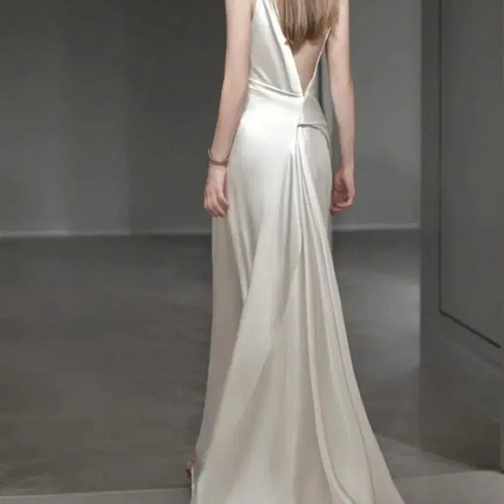 [BUNJANG] Sugar Dress Black Silk Self-Wedding Dress / 셀프웨딩드레스 블랙