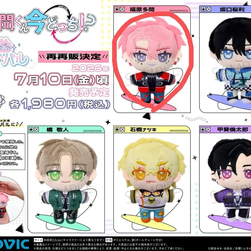 [BUNJANG] Fukuhara Tamon Plush (Tamon-kun Ima Docchi?!) / 타몬 군 지금 어느쪽?! 누이파루 펄 누이 (후쿠하라 타몬)