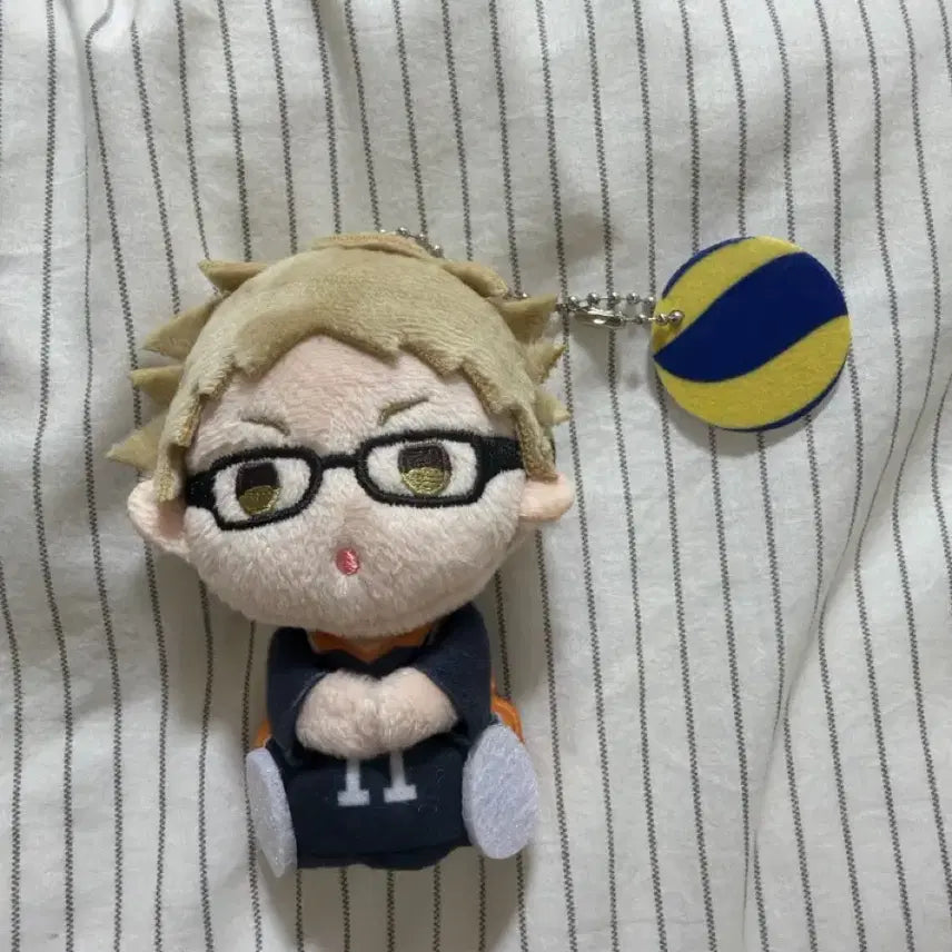 [BUNJANG] Haikyu!! Tsukishima Kei Finger Doll Keychain / 하이큐 츠키시마 케이 손가락 인형 키링