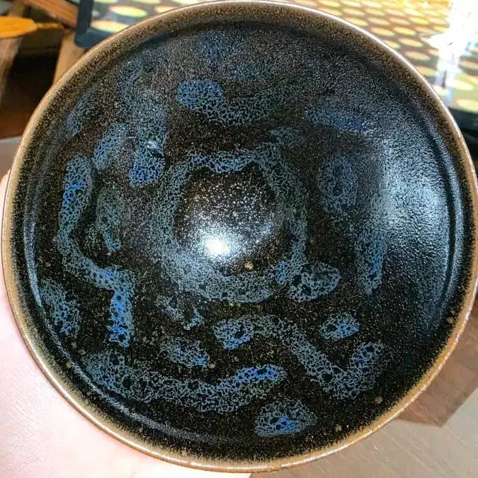 [BUNJANG] Black Glaze Tea Bowl / 건요 흑유 요변 완