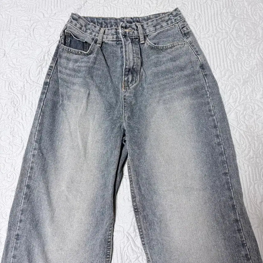 [BUNJANG] Wide Wash Pants - Size S / 와이드 워싱 팬츠 S