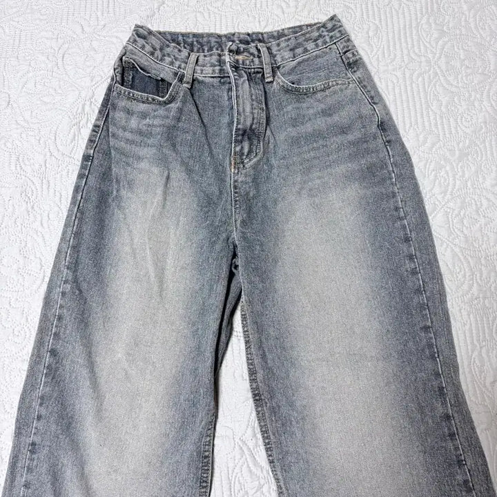 [BUNJANG] Wide Wash Pants - Size S / 와이드 워싱 팬츠 S