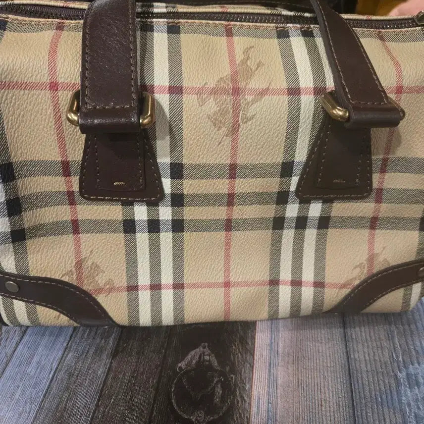 [BUNJANG] Burberry Check Pattern Tote Bag / 버버리 체크무늬 토트백 가방