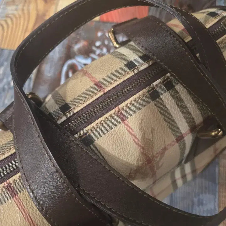 [BUNJANG] Burberry Check Pattern Tote Bag / 버버리 체크무늬 토트백 가방