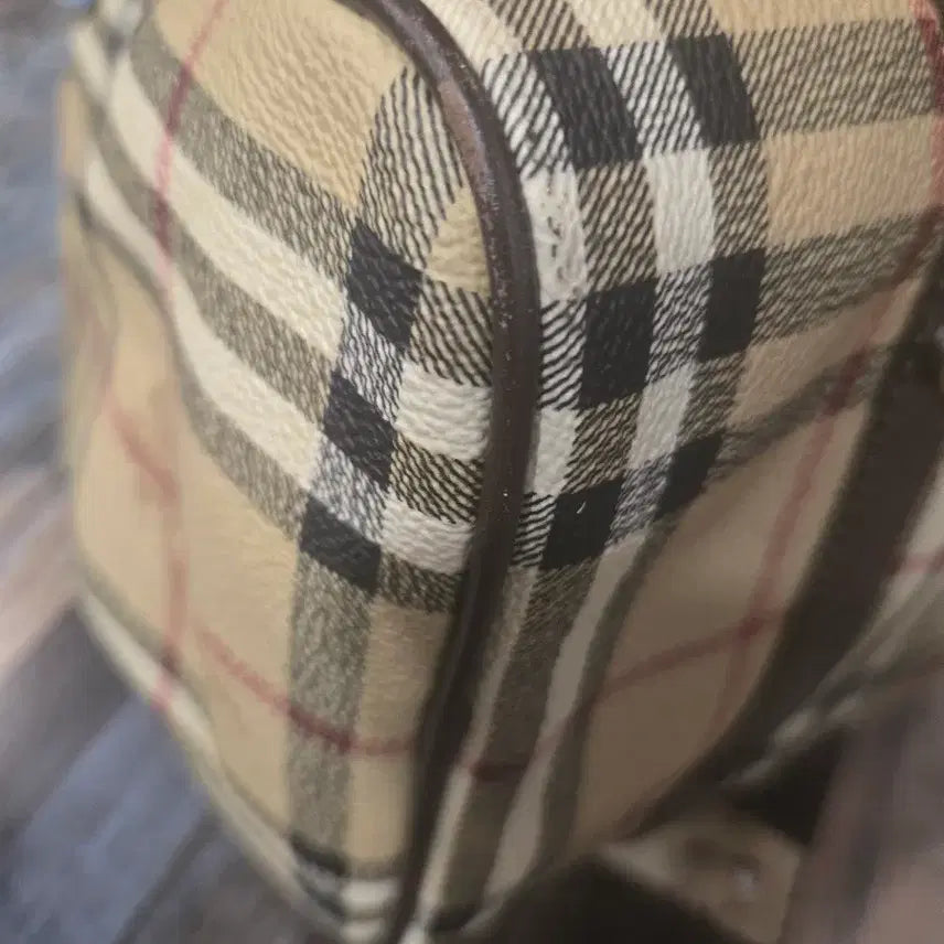 [BUNJANG] Burberry Check Pattern Tote Bag / 버버리 체크무늬 토트백 가방