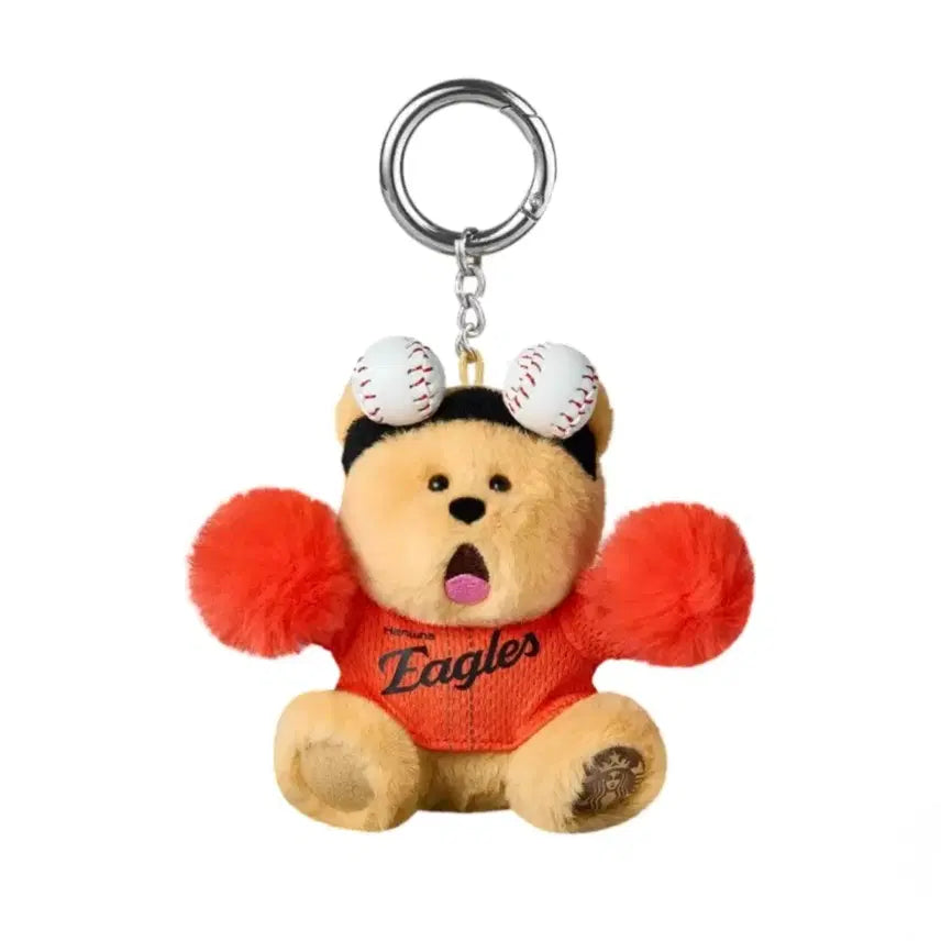 [BUNJANG] Starbucks KBO Hanwha Eagles Bearista Keychain / 스타벅스 KBO 한화이글스 베어리스타 키체인