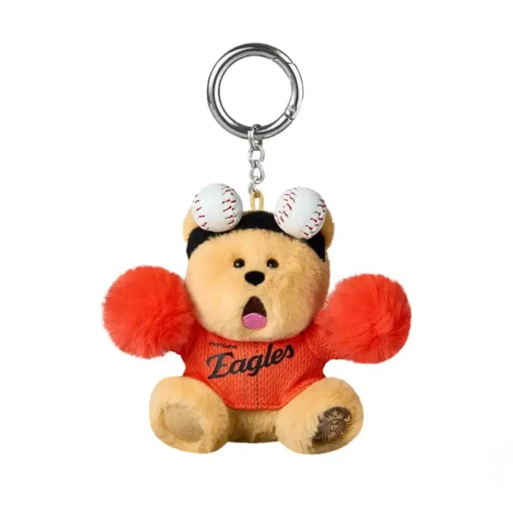 [BUNJANG] Starbucks KBO Hanwha Eagles Bearista Keychain / 스타벅스 KBO 한화이글스 베어리스타 키체인